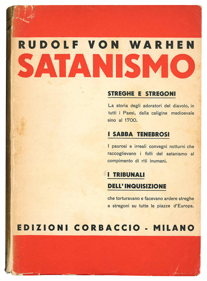 Satanismo. Traduzione dal tedesco di Mario Ginori.