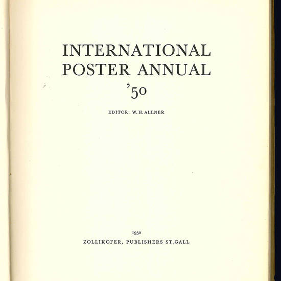 International poster annual '50.