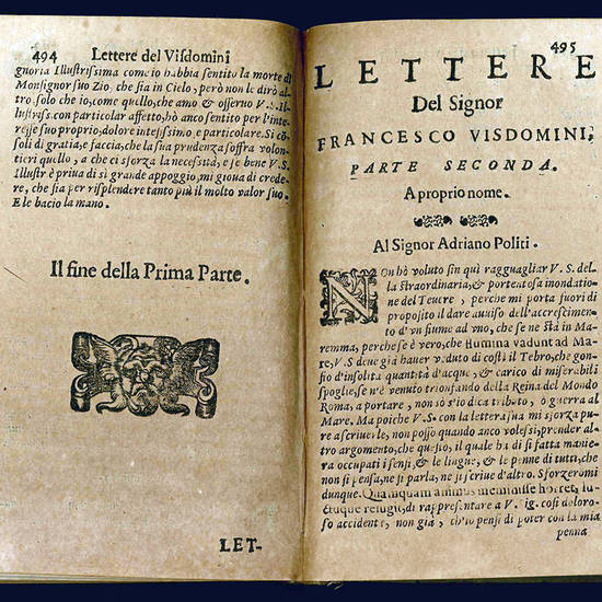 Lettere del signor Francesco Visdomini.