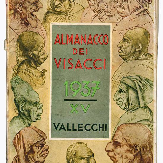 Lotto di tre numeri dell' "Almanacco dei visacci". Anno 1937, 1938, 1939.