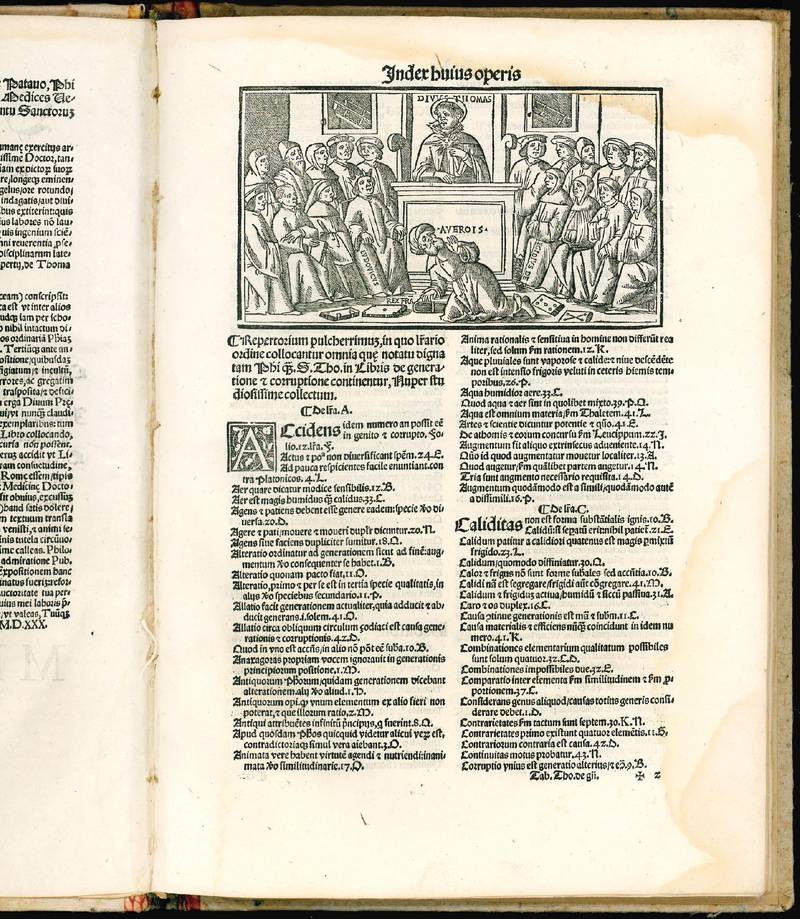 In libris de generatione et corruptione Aristotelis clarissima expositio: nuperrime recognita: inumeris castigata erroribus: ac proprio vultui restituta. Cum duplici textuum translatione. Antiqua scilicet et Petri Alcyonij elegantissima nuperrime addita [