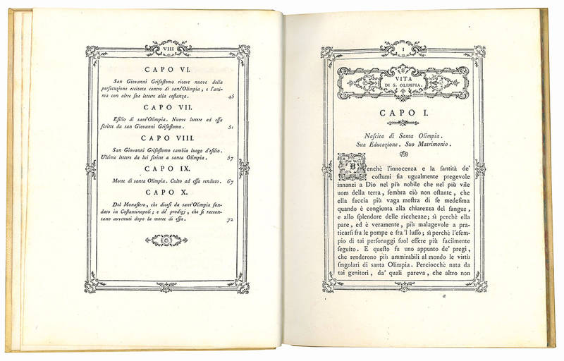 Vita di santa Olimpia vedova e diaconessa della Chiesa di Costantinopoli scritta da Girolamo Tiraboschi ...
