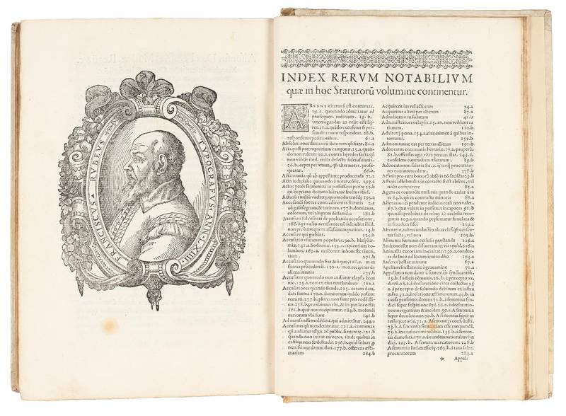 Statuta urbis Ferrariae nuper reformata. M.D.LXVII. (1567)