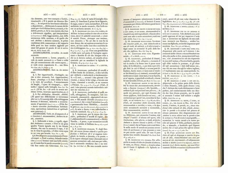 Vocabolario della lingua italiana compilato da Giovanni Gherardini in aggiunta dei dizionari Tramater, Alberti, Manuzzi, Bazzarini, ecc. ecc. Volume primo A-B (-Volume sesto T-Z).