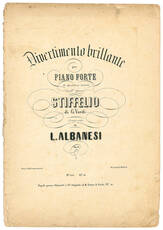 Divertimento brillante per piano forte a quattro mani sull'oopera Stiffellio di G. Verdi.