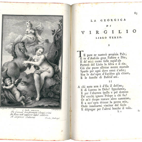 La Georgica di Virgilio tradotta in ottava rima dal Sig. Conte Lorenzo Tornieri nobile vicentino dedicata al nobil Sig. Conte Agostino Negri