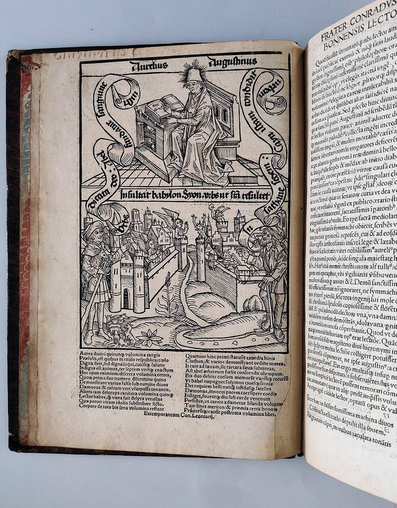 De civitate Dei: co[n]tra paganos libri duo et viginti [...] Cum commentarijs Thomae Valois, et Nicolai Triueth: necnon additionibus Iacobi Passavantij: atque theologicis veritatibus Francisci Maronis. Directorium in singulos totius operis libros indice c